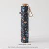 Japanese-Style Small Floral Ultra-Light 130g Black-Coated Sunscreen Umbrella, Fully Blackout, Uv Protection, Foldable, Portable, for Sun and Rain