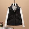Autumn and Winter New Vest Women's Short Fashion Cotton Vest Loose Thickened Student Vest