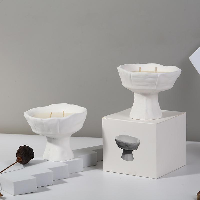 Handmade Soy-free Wax Goblet Gypsum Scented Candle Home Scented Candle Souvenir