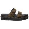 Dr. Martens Myles Slide DMs Olivové Jednoduché Pohodlné Protioděrné Klouzací Sandály Unisex Sandály Tmavě Zelené 41115300