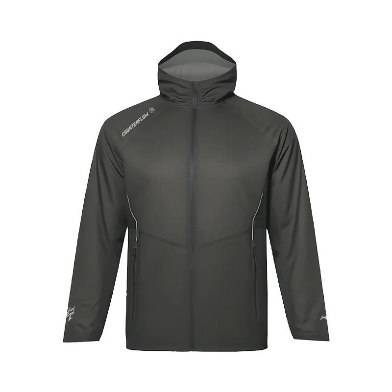 Li Ning Wan Long Jia Универсальная водонепроницаемая повседневная ветровка для улицы Унисекс верхняя одежда AEMV015-1 XXL