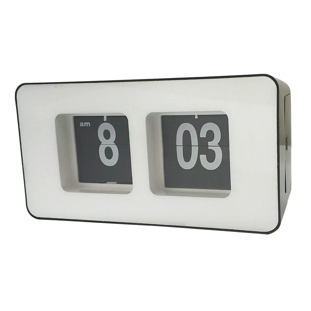 Retro Auto Clock Desk Table File Down Page Clocks Xmas Gift Bedroom