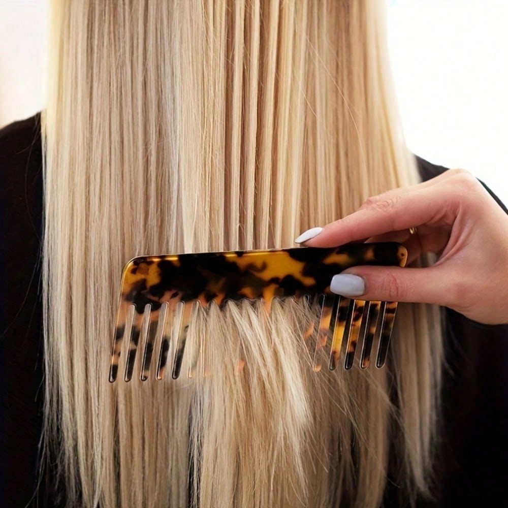 1 Stück Peeling-Bürste mit Essigsäure, Styling-Kamm, Tragbarer Haar-Kamm, Zwei-in-Eins-Werkzeug für Styling und Pflege