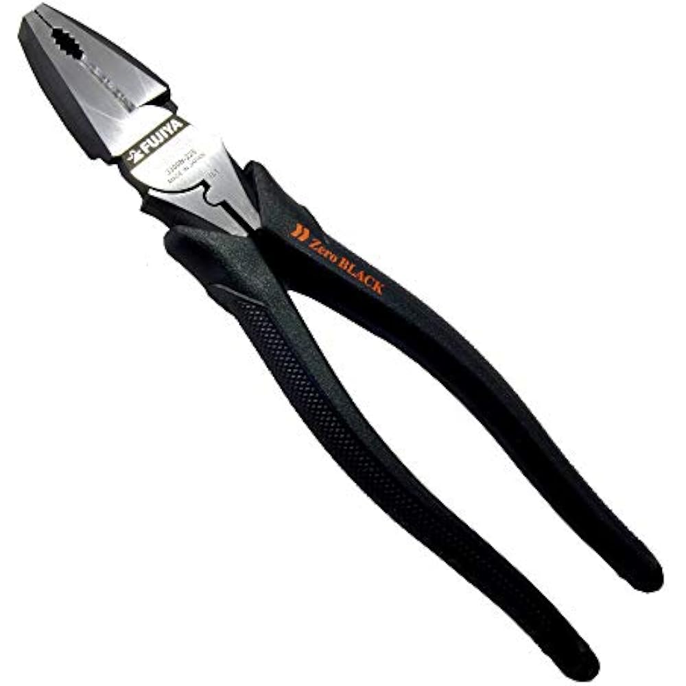 Fujiya (Fujiya) Electrician Craftsman Eccentric Pliers Zero Black 3300N-225