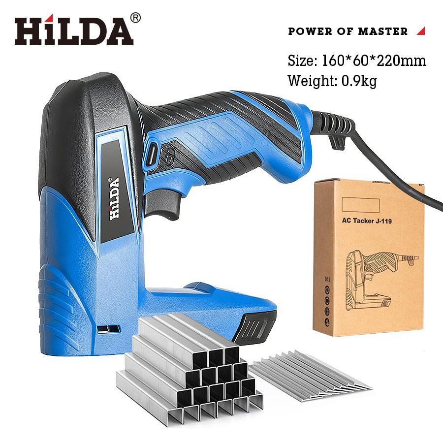 

Hilda Portable Electric Nail Gun for U-Shaped & Straight Nails – Compact & Lightweight for Home Use