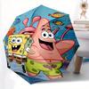 1pc SpongeBob SquarePants Automatic Opening/Closing Umbrella - Portable 3-Fold Design with 8-Bone Iron Frame, Outdoor, for Fans, Travelers, Daily