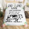 Cows Duvet Cover Set Black and White Milk Cow Print Comforter Cover Animal Theme Bedding Set Room Decor Pink King Quilt Covers