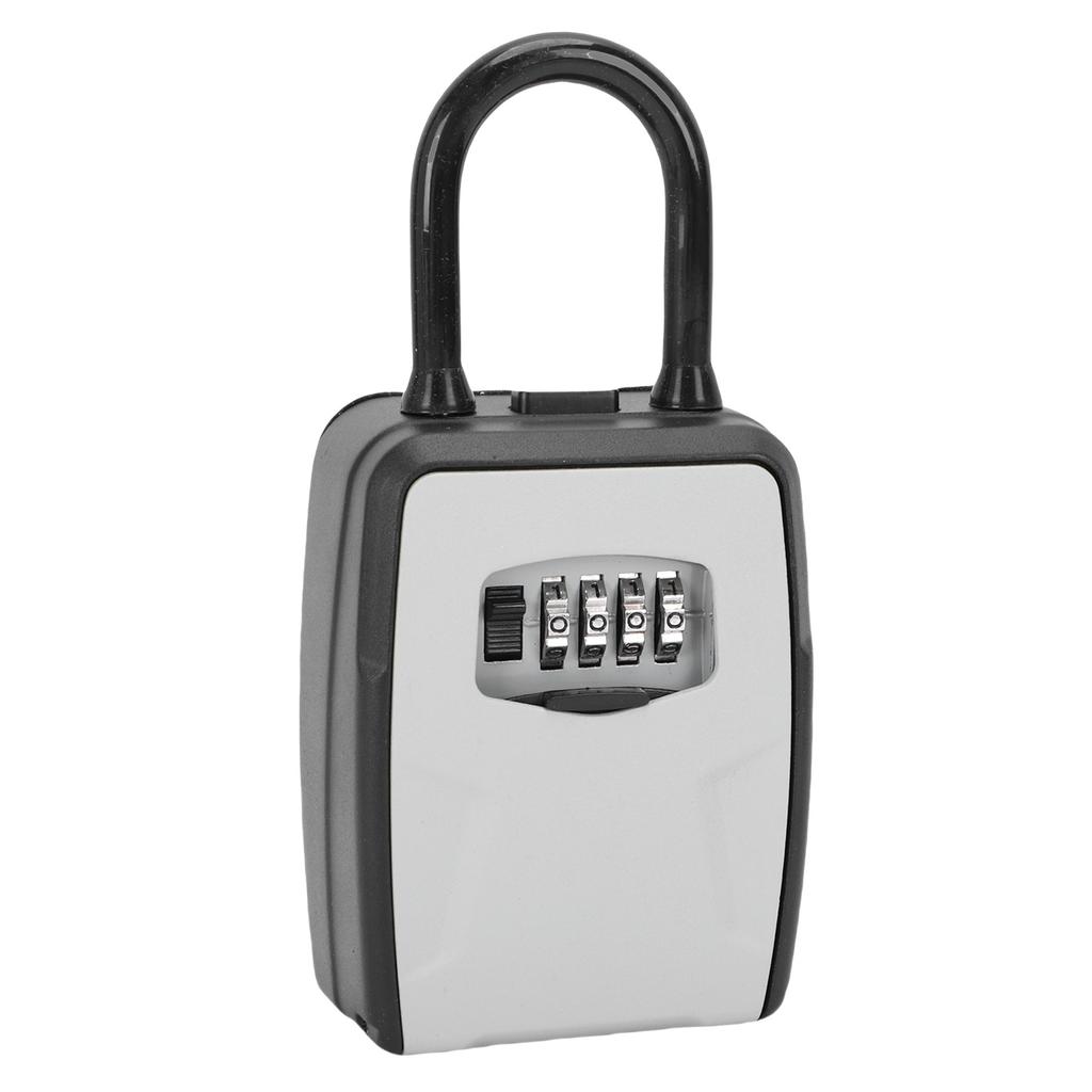 Key Lockbox Aluminum Alloy Large Capacity 4 Digit Combination Key Security Lock Box for   Apartment