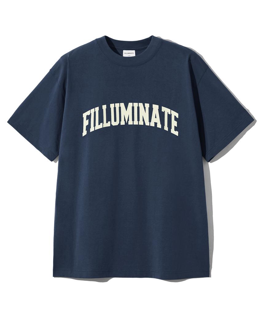 FILLUMINATE Essential Arch Logo T-Shirt - Navy