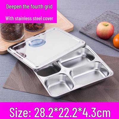 WuTuo Stainless Steel Divided Meal Tray