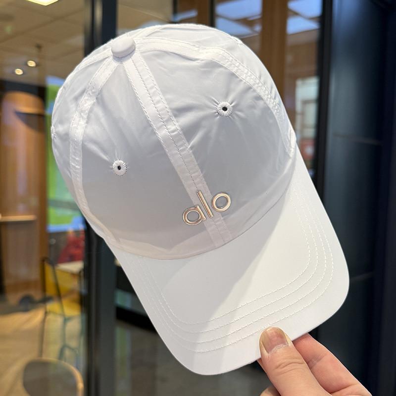 

Color Solid Simple Letter Decor Neutral Quick Drying Breathable Cap Baseball