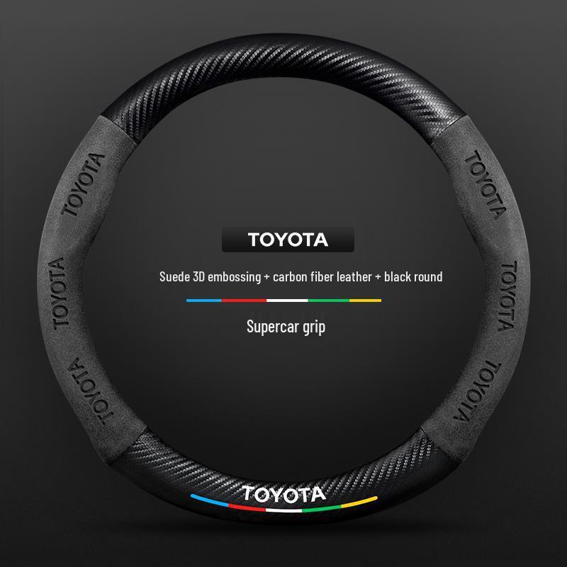Echtes Leder Carbonfaser Wildleder Lenkradbezug für Toyota Avalon (Modelle 2021-2026) - Ultradünnes Design