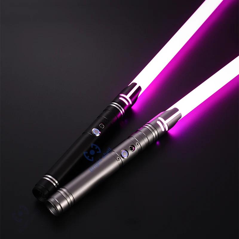Metal Lightsaber Laser Sword Toys RGB Light Saber 15Color Change Kids Soundfonts Force FX FOC Blaster Toys Jedi Laser Sword Gift