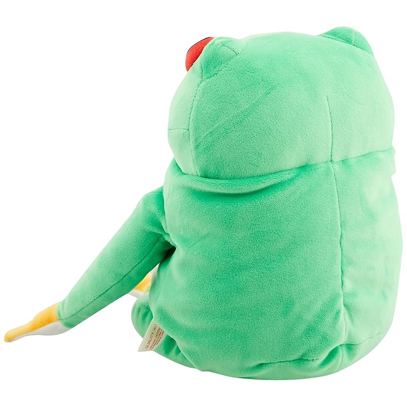 Shinada Global Mochi Series Mochikaeru Frog Green (Large) 22 x 22 x 30 cm Plush Frog Animal MOKR-0350G