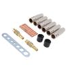 21Pcs Welding Gun Accessory Kit Brass 0.8mm Contacting Tip Gas Nozzle Gas Diffuser Set for MB15 15AK MIG MAG Welding Gun