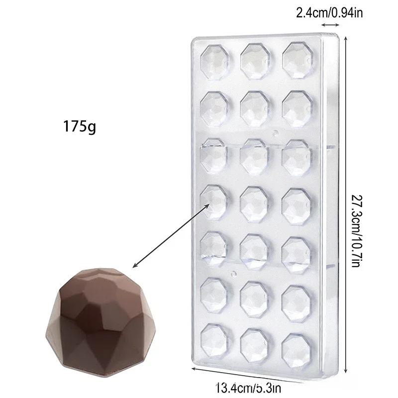 Dubai Chocolate Bar Mold Polycarbonate For Professional Candy Bakery Baking Kitchen Pastry Bakery Confectionery Utensil Tools