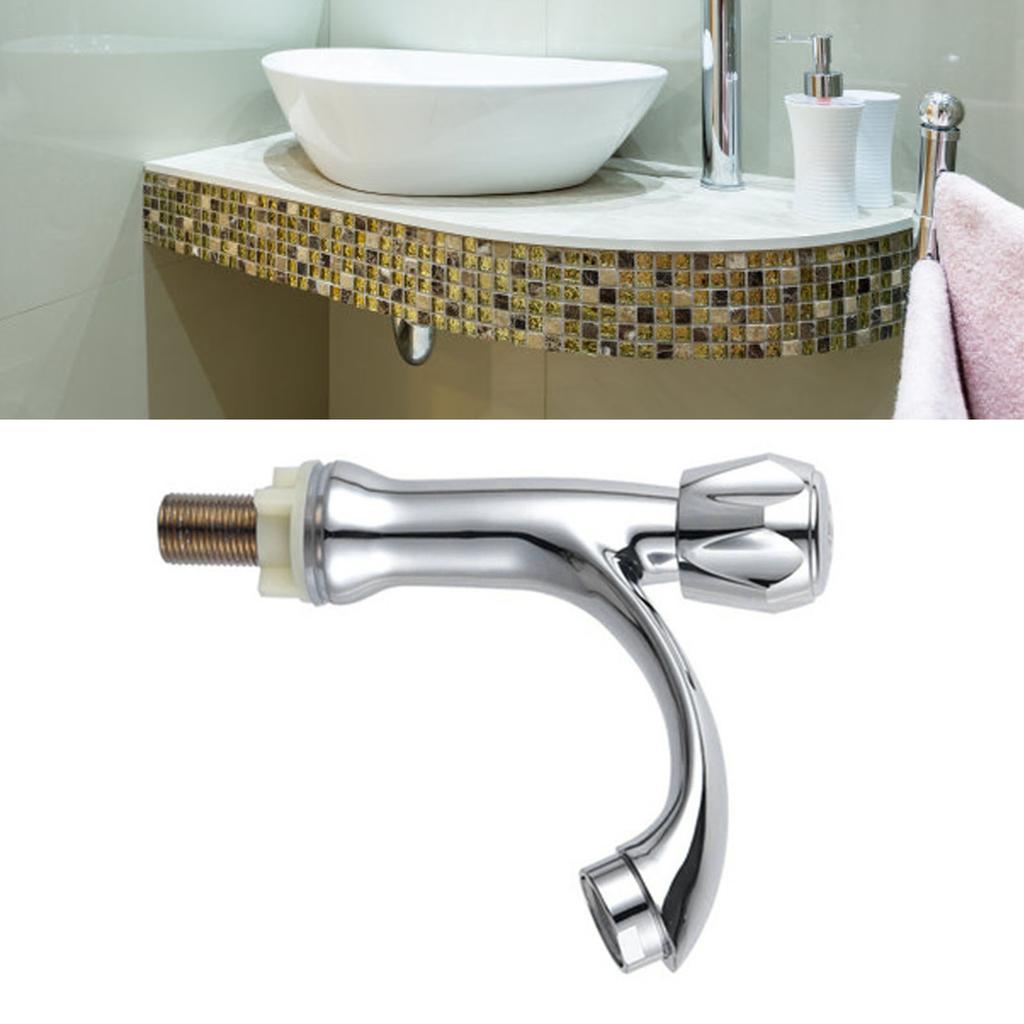 Bathroom Faucet 1 2 Inch Zinc Alloy Single Cold Water Faucet for Home Hotel School Office