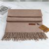 Scarf Imitation Cashmere 29 Colors Thick Warm Solid Color Scarf Shawl Women'S Winter Fashion Tassel Versatile Scarf Men