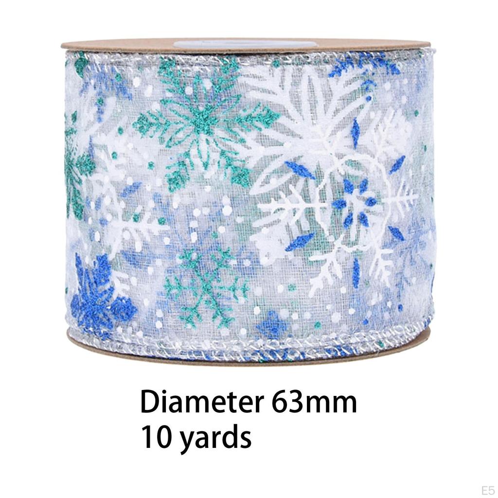 Christmas Ribbon Organza Ribbons Creative Decorative Gifts Wrapping Xmas for