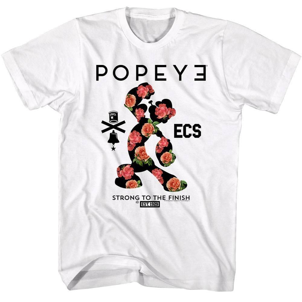 Popeye Rose Silhouette Men T Shirt S