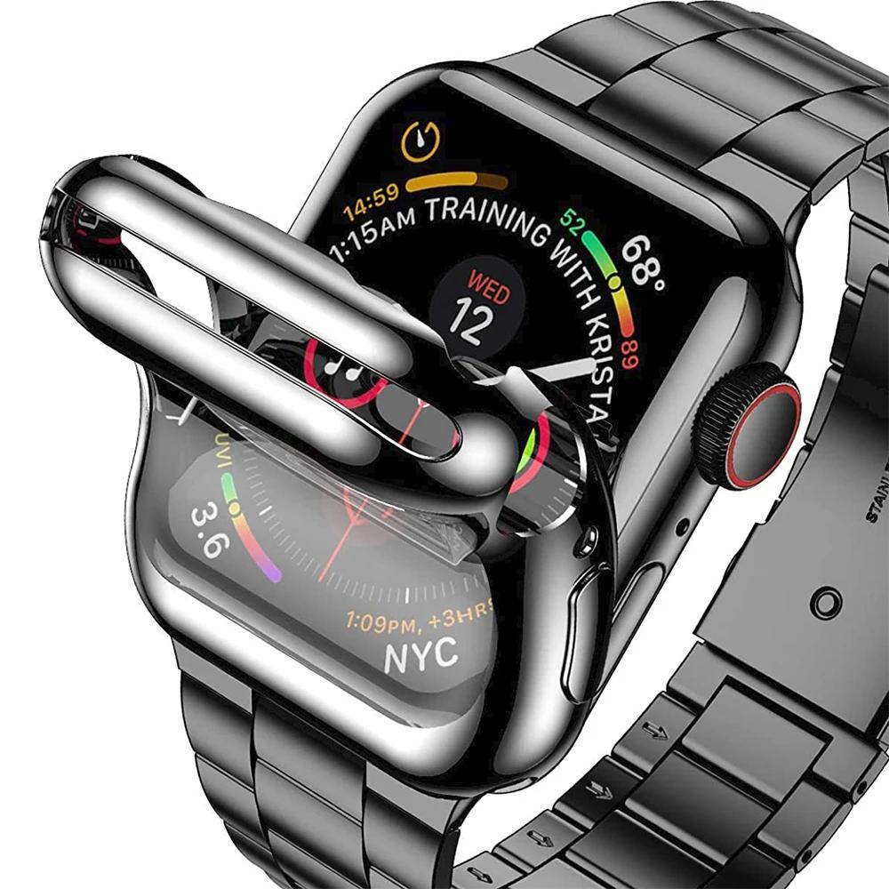 Cinturino Metallico+Custodia in TPU per Apple Watch 46mm 42mm 45mm 44mm 49mm 42mm 40 41mm Braccialetto iWatch Serie 11 10 Ultra 9 8 7 6 SE 5 Custodia