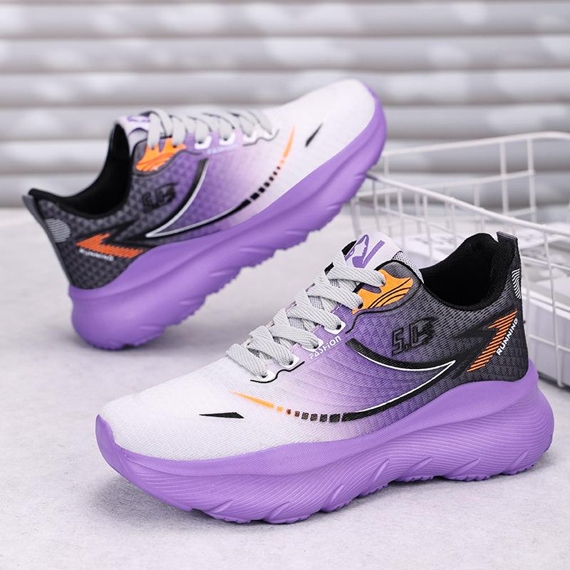 Shoes for Women In Summer Breathable Mesh Shoes Soft Sole Not Tired Feet Running Shoes Trendy Thick Sole Height-enhancing Versatile Sports Shoes
