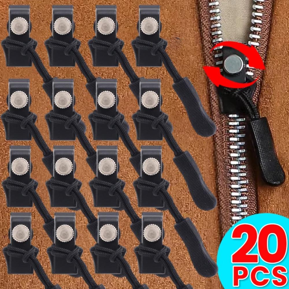 20 Stück Universelles Reißverschluss-Reparaturset Universal Sofort-Reißverschluss-Reparatur Ersatz Schiebezähne Rettung Reißverschlusskopf 3 Verschiedene Größen