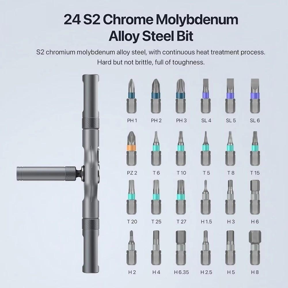 24-in-1 Magnetic Bits Tools Set 42-in-1 Ratchet Allen Wrench Set DIY