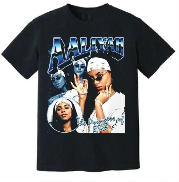 Aaliyah 90s Vintage Style Bootleg Tshirt Tribute To An Iconic Rb Queen S