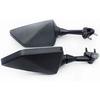 Motorcycle Black Left and Right Rearview Side Mirror For KAWASAKI NINJA 250R EX250 2008-2013