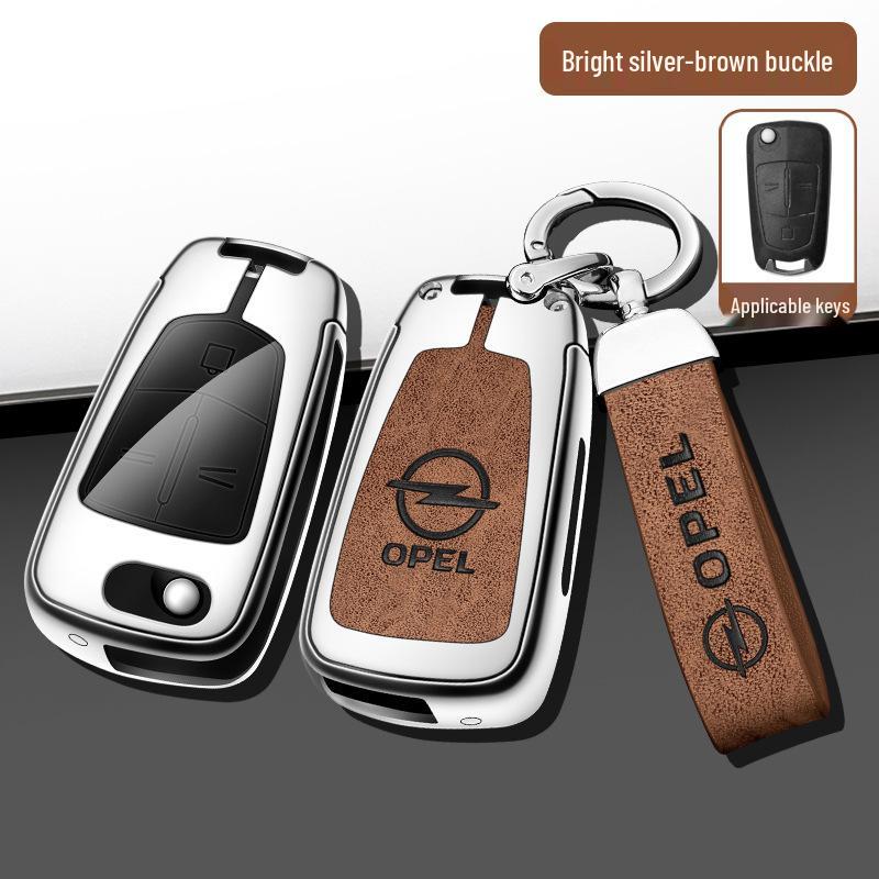 Opel Antara/Insignia Folding Key Case Metal Cover Set - Full Coverage Shell with Buckle