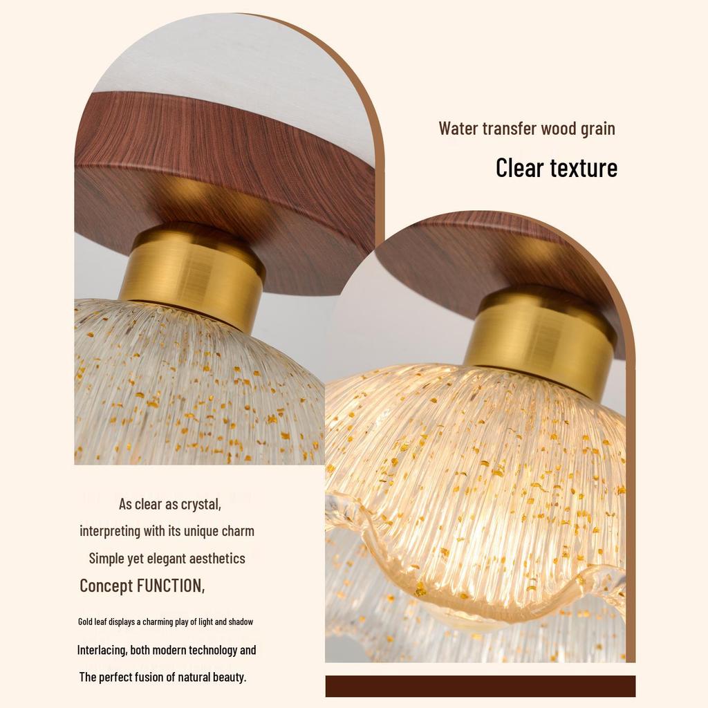 Chinese Style Luxury Corridor & Balcony Ceiling Light - French Retro Design