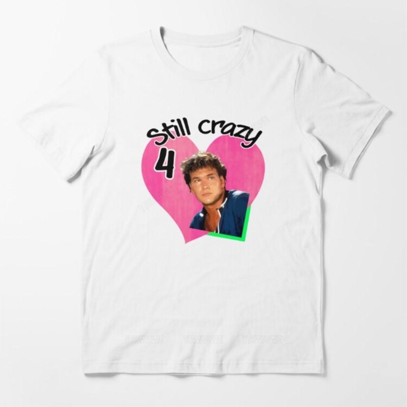 Adult tee tops teenager cotton tee shirt Crazy 4 Swayze Essential T Shirt fashion print tshirts male casual style teeshirt S