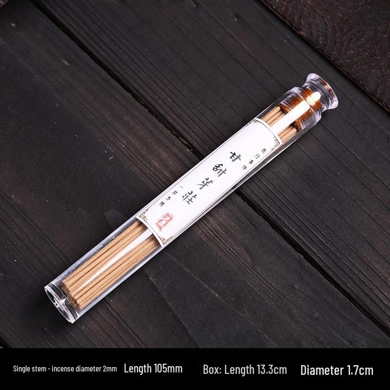 Portable 10.5cm Natural Agarwood & Pear Wood Incense Sticks with Sandalwood Box - Long-lasting Fragrance