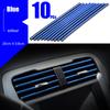 10Pcs U-Shape Moulding Trim Strips Car Air Conditioner Outlet Decorative Strips Cover Car Door Edge Corner Protector 20cm/Strip