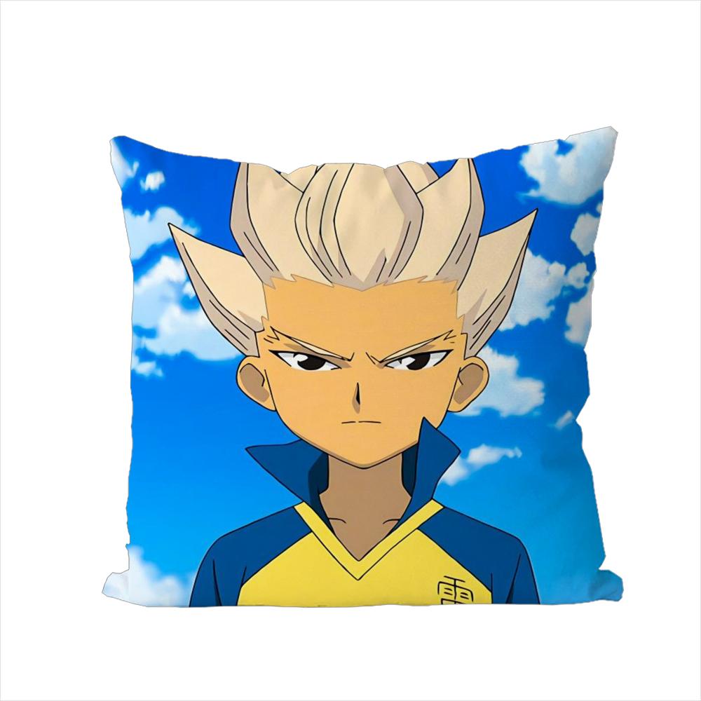 Anime Inazuma Eleven Pillow Case For Car Sofa Decorative Home Doublesided Print Plush Square Throw Pillow Cushion Cover