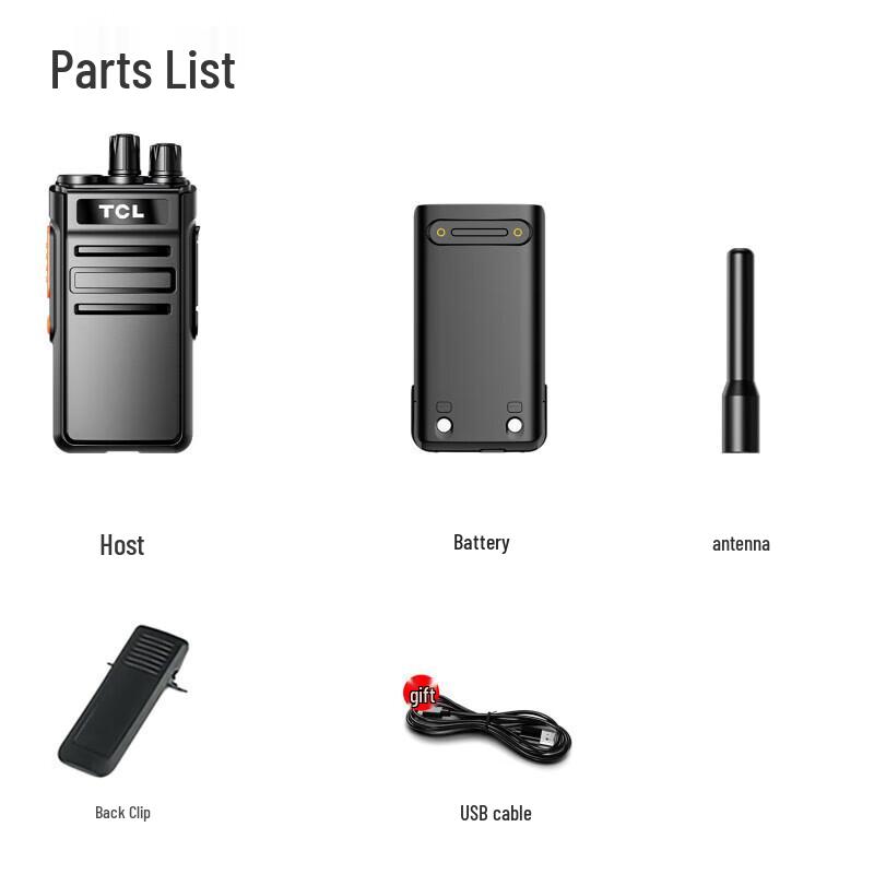 Tcl HT6 Plus Professional Walkie-Talkie (CN Version)