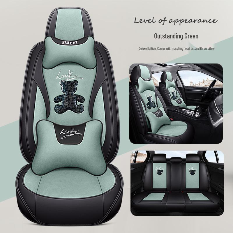 Cartoon Car Seat Covers for Beijing Hyundai Tucson, ix25, ix35, Sonata, and Sonata Eight - Tech Cloth Cushions