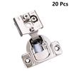 1-2 inch Overlay Soft Close Hinges for Kitchen Cabinet Hinges Satin Nickel Hidden Hinges Stainless Steel