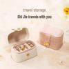 Compact Mini Ring & Earring Travel Storage Box - Elegant Jewelry Organizer