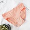 Soft Stretch Cute Bowknot Panty Women Lingerie Mid Waist Briefs Underwear Solid Colors