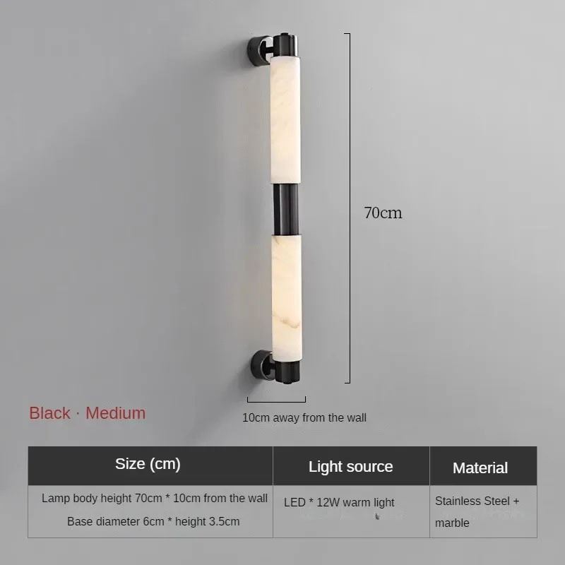 Lamp Modern Luxury Bedroom Bedside Study Bathroom Mirror Front Lamps Villa Entrance Corridor Background Wall Lights