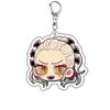 Demon Slayer Kimetsu No Yaiba Nekonečný hrad Akrylový klíčenka Doplňky Přívěsek na tašku Vynalézavá Akaza Akční figurka Figurka Hračky