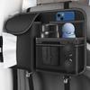 Car Seat Back Hanging Bag Multifunction High-grade Leather Car Storage Bag Auto Handbag Water Bottle Holder Car Rear Storage Bag