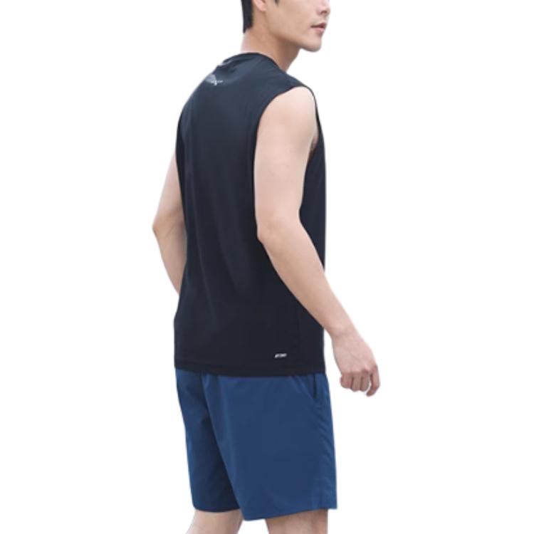 Li Ning Running Fitness Training Quick-Dry Sports Vest Men tops Cool-Black AVSU023-3