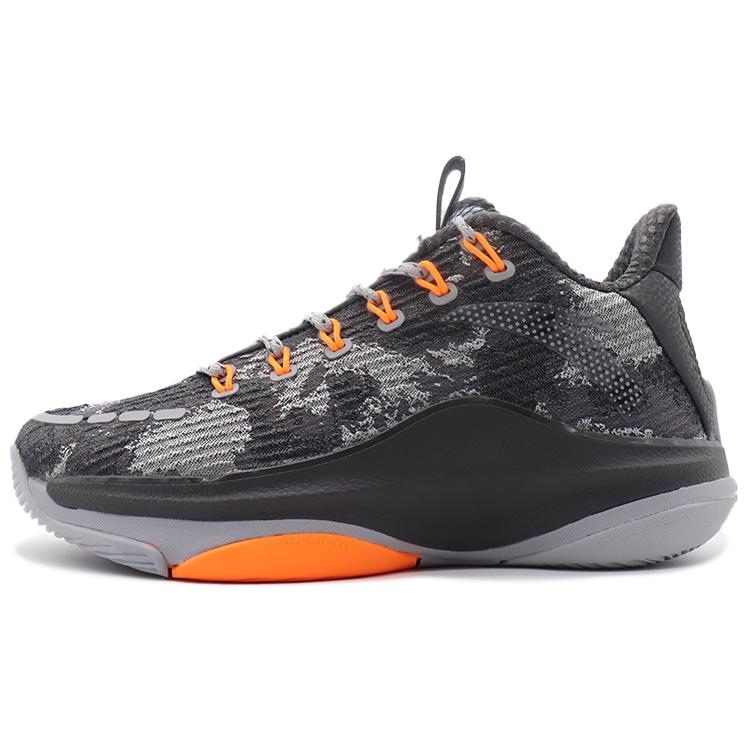 New Anta Sky Body 5 Cushioning Anti Slip And Wear Resistant Mid Top Basketball Shoes Gray 112211605-4