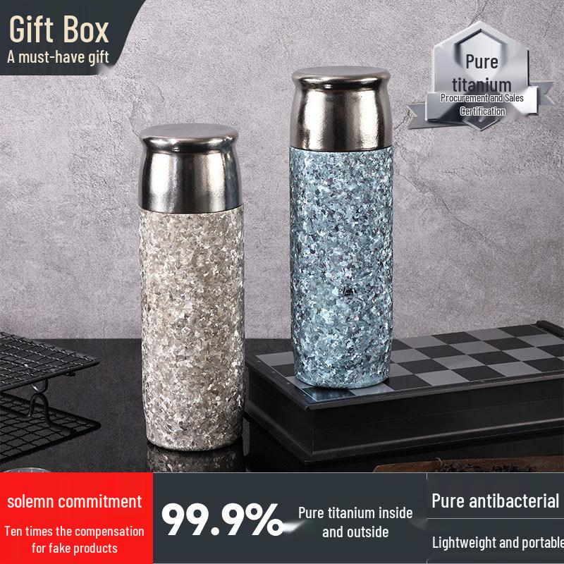 Large Capacity Titanium Insulated Mug with Magnetic Tea Infuser - Double Layer Cup for Women & Men