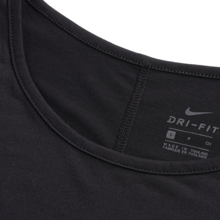 Nike Yoga Short Sleeve T-Shirt Women Tops Black CJ9327-010