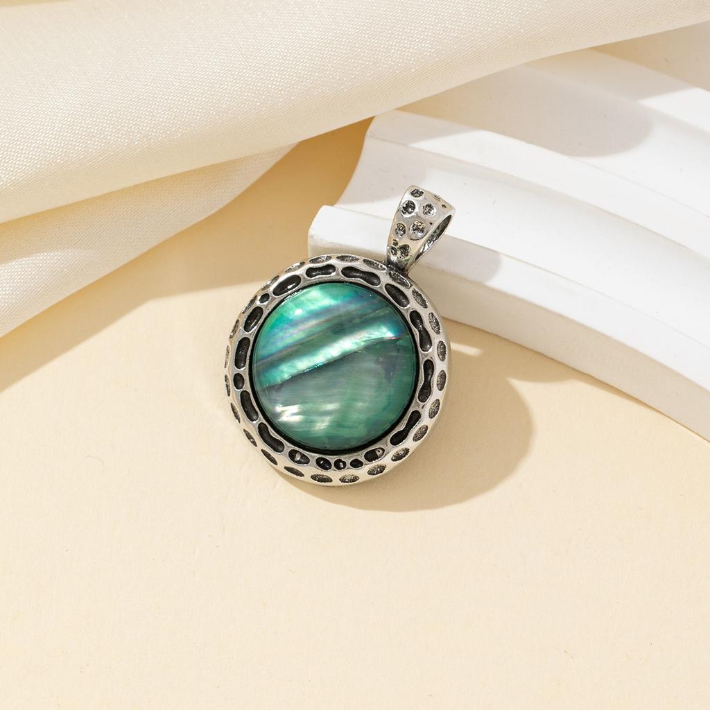 2Pcs Shell Pendant Natural Shell Round Small Pendant 22x22mm For Jewelry Making DIY Necklace Earrings Accessory