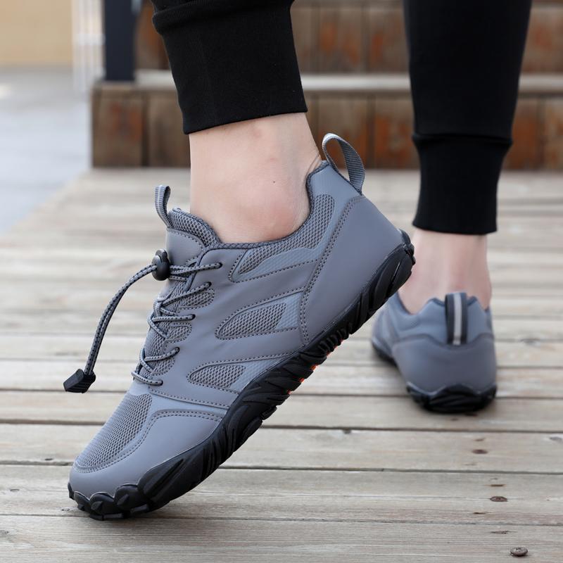 Herren rutschfeste Wanderschuhe Bequeme Low Top Wanderschuhe Outdoor Atmungsaktive Arbeitsschuhe Männer Barfuß Outdoor Sportschuhe Wandern